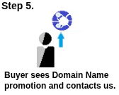 Step 5. Buyer is interested in promoted Domain Name